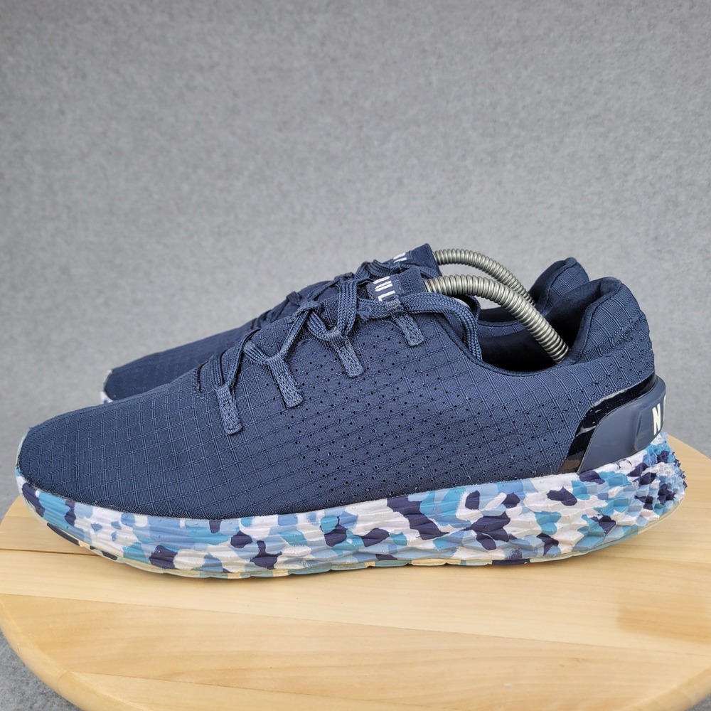 NOBULL Ripstop Runner Mens 10.5 Navy Blue Camo Athletic Training Shoes